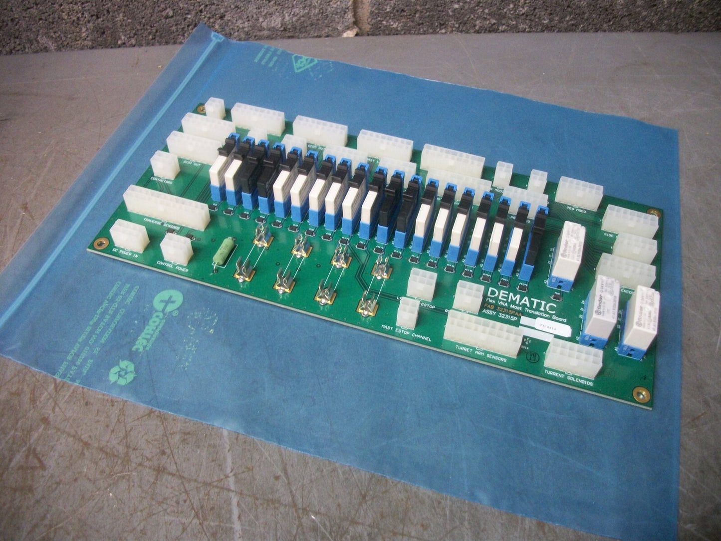 DEMATIC 32315P FLEX VNA MAST TRANSLATION BOARD FAB 32315PAA NOB