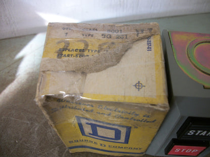 SQUARE D START-STOP MOMENTARY PUSHBUTTON STATION 9001BG201 NIB