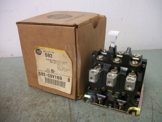 ALLEN-BRADLEY THERMAL OVERLOAD RELAY 592-COV169 68AMP 3POLE NIB