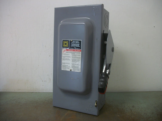 SQUARE D DISCONNECT TYPE 1 HU362 60AMP 600VOLT 3POLE NON-FUSIBLE