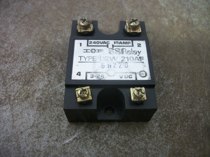 IOR SOLID-STATE RELAY D2W210AF 240VAC 10AMP 3-24VDC