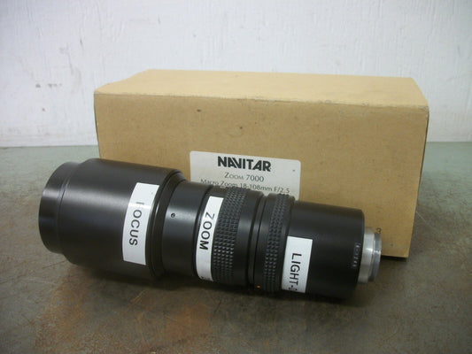 NAVITAR ZOOM 7000 CAMERA LENS MACRO ZOOM 18-108MM F/2.5