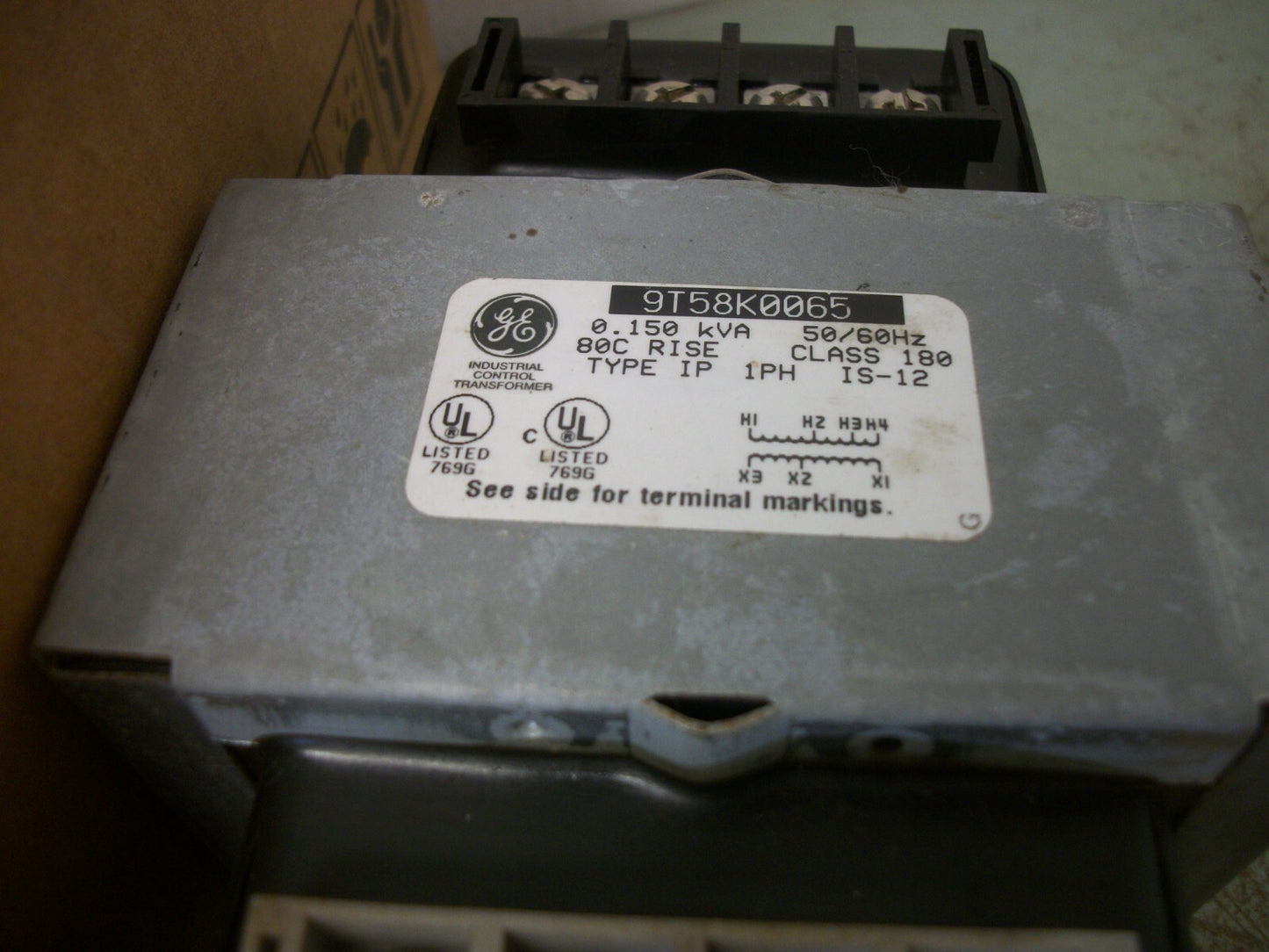 GE 0.150KVA 1PH TRANSFORMER 9T58K0065 HV 230X575 LV 95/115 NIB