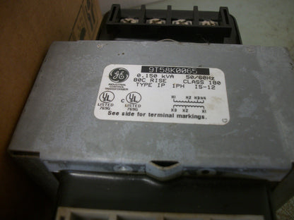 GE 0.150KVA 1PH TRANSFORMER 9T58K0065 HV 230X575 LV 95/115 NIB