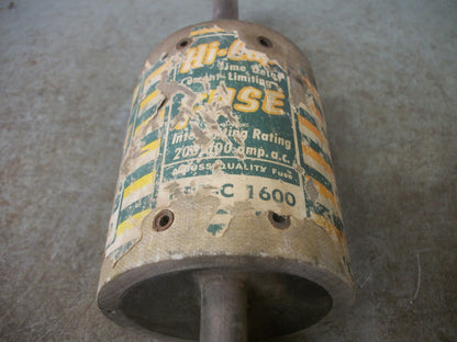 BUSSMANN HI-CAP FUSE KRPC1600 1600AMP 600VOLT