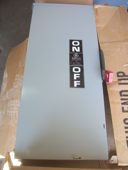 GE DISCONNECT TYPE 3R TH4324R 200AMP 240VOLT 3POLE FUSIBLE NIB