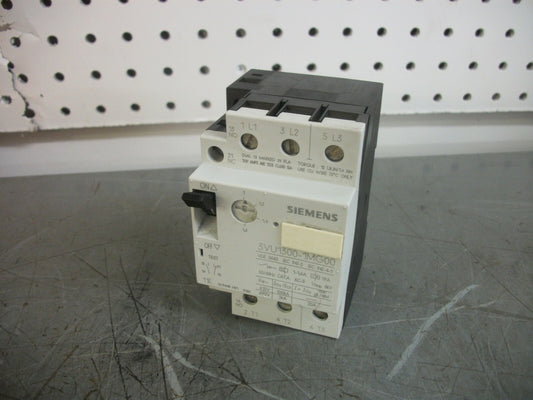 SIEMENS MOTOR PROTECTOR CIRCUIT BREAKER 3VU1300-1MG00 1-1.6AMP