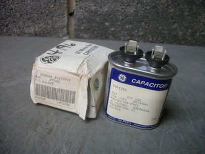GE 4uF DIELEKTROL CAPACITOR 97F5704 370VAC NIB