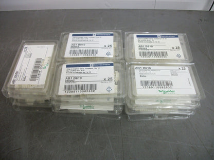 TELEMECANIQUE LOT OF 15 CLIP-IN MARKER STRIPS NUMBERS 1-10 AB1B610 NEW