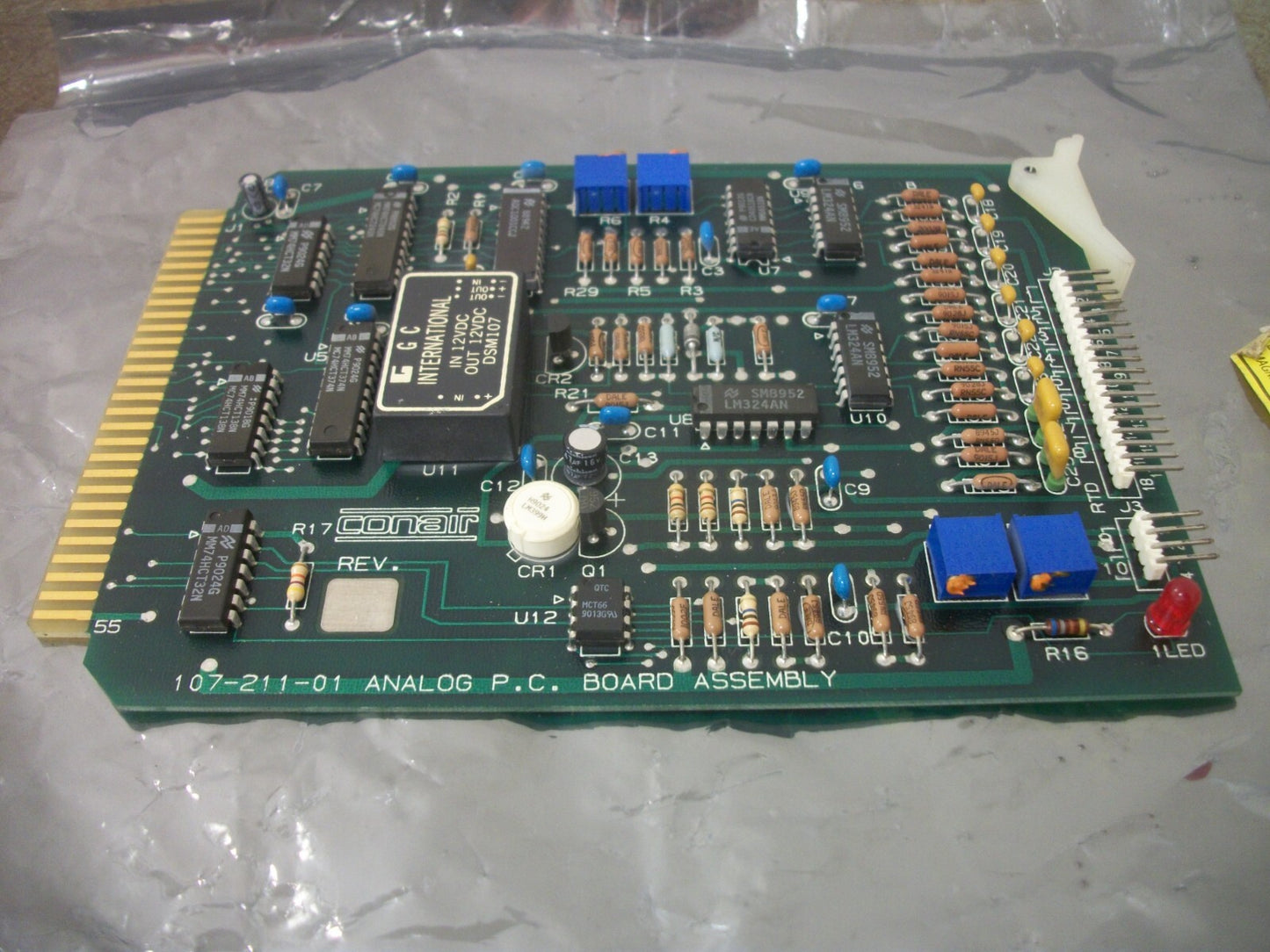 CONAIR ANALOG PC BOARD ASSEMBLY 107-211-01