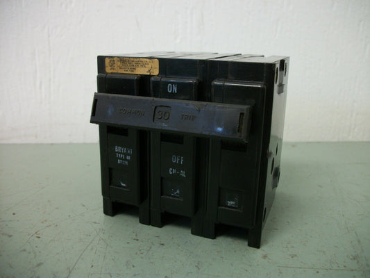 BRYANT BR CIRCUIT BREAKER BR330 30AMP 240VOLT 3POLE
