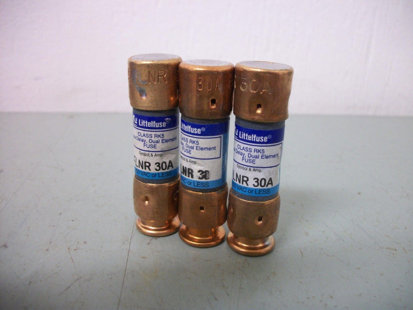 LITTELFUSE LOT OF 3 POWR-GARD FUSES FLNR30 30AMP 250VOLT