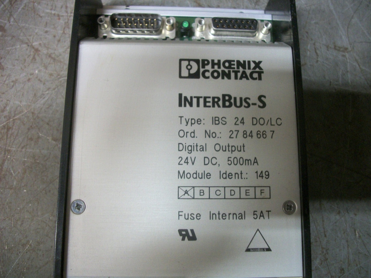 PHOENIX CONTACT DIGITAL OUTPUT MODULE IBS24DO/LC