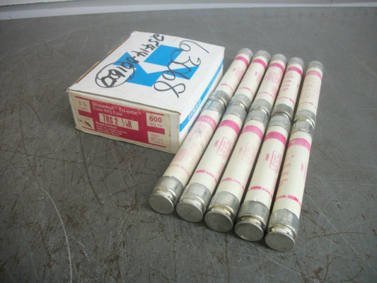 GOULD SHAWMUT BOX OF 10 TRI-ONIC FUSES TRS2-1/4R 2-1/4AMP 600VOLT NIB