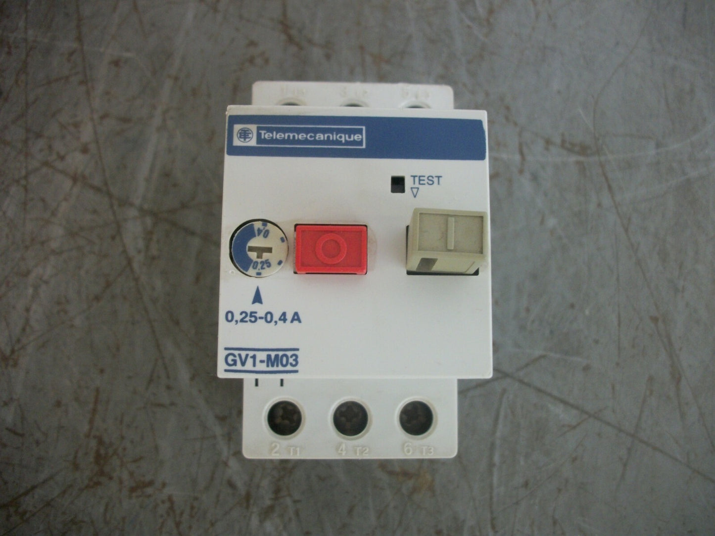 TELEMECANIQUE MOTOR CIRCUIT BREAKER GV1-M03 0.25-0.4AMP