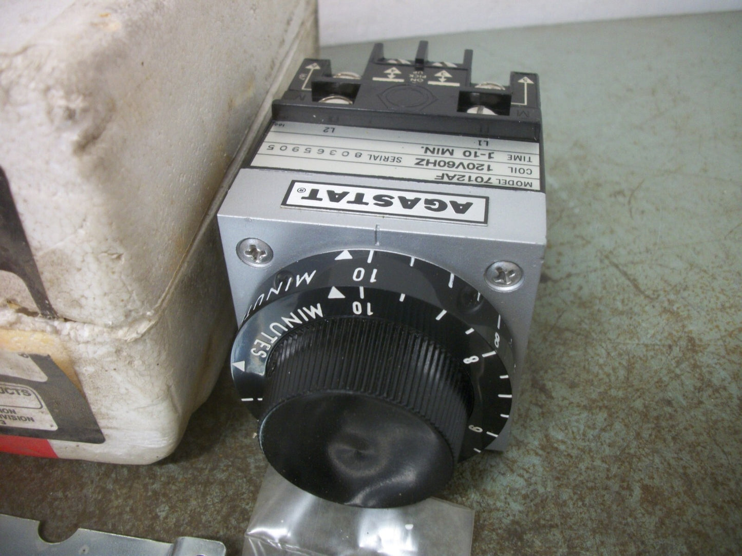 AGASTAT TIME DELAY RELAY 7012AF 120VCOIL 1-10MIN NEW