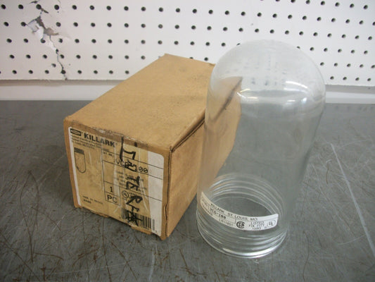 HUBBELL KILLARK 100 WATT SIZE CLEAR GLASS GLOBE VCG-100 NIB