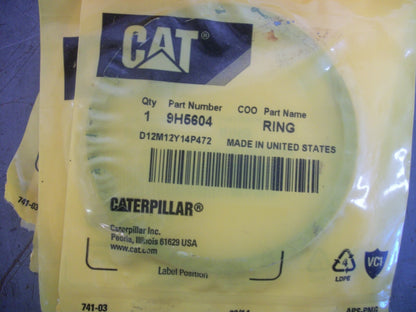 CAT LOT OF 5 RETAINING RINGS 9H5604 NEW