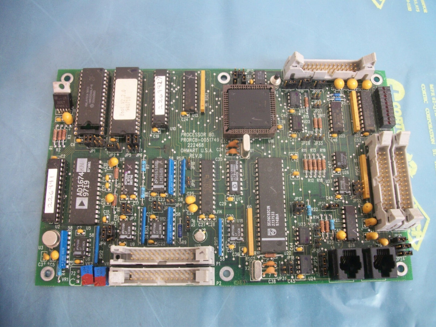 OHMART PROCESSOR BOARD PRORCB-0051749 222468 REV B