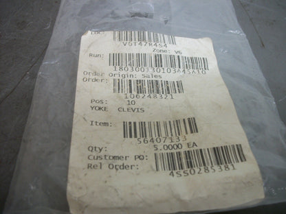 NILFISK ADVANCE LOT OF 3 CLEVIS YOKES 56407133 NEW