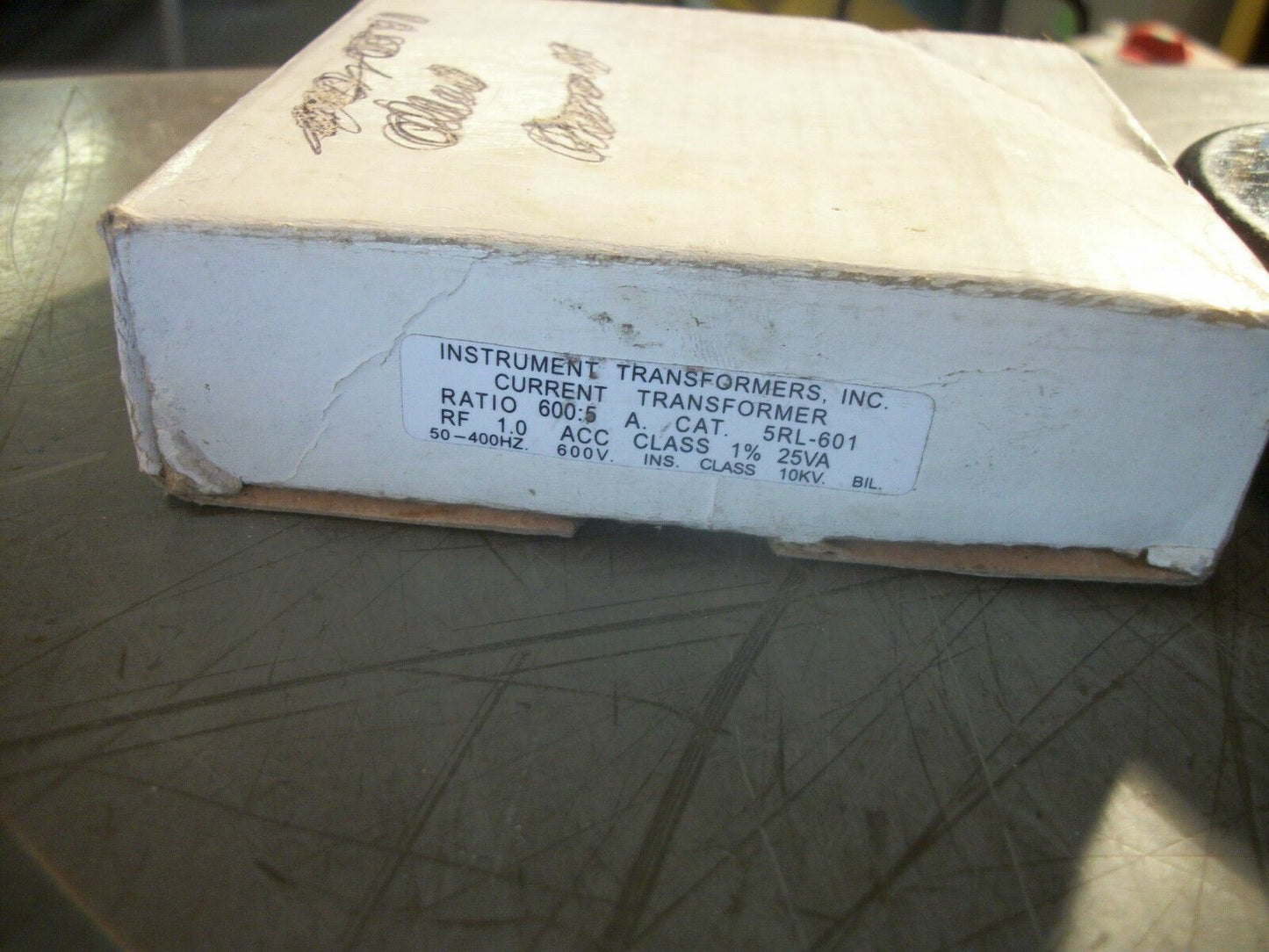 INSTRUMENT 25VA 600:5 RATIO CURRENT TRANSFORMER 5RL-601 NIB