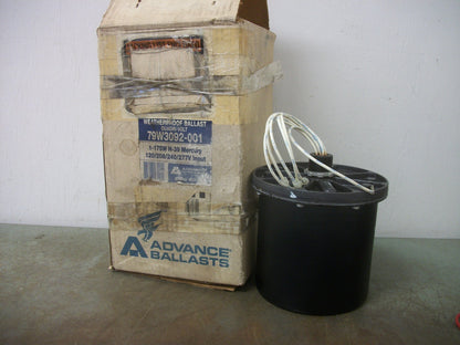 ADVANCE 175W WEATHERPROOF QUADRI-VOLT BALLAST 79W3092-001 120/208/240/277V NIB