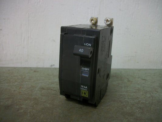 SQUARE D QOB CIRCUIT BREAKER QOB240 40AMP 240VOLT 2POLE NOB