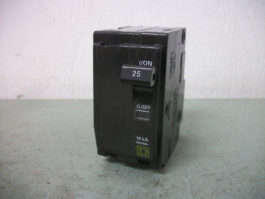 SQUARE D QO CIRCUIT BREAKER QO225 25AMP 240VOLT 2POLE