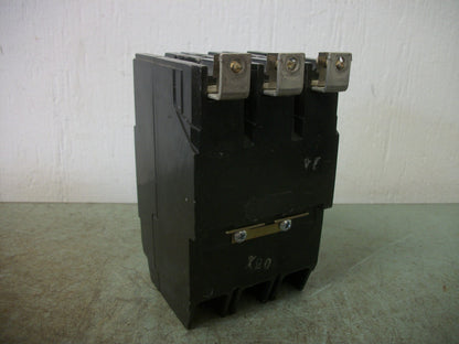 GE TEY CIRCUIT BREAKER TEY320 20AMP 480VOLT 3POLE NOB