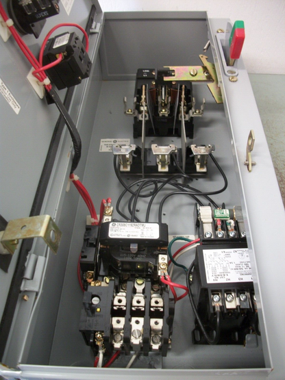 GE STARTER COMBO SIZE 1 CR308C1192RADTMJ 120VCOIL 30AMP FUSIBLE NOB