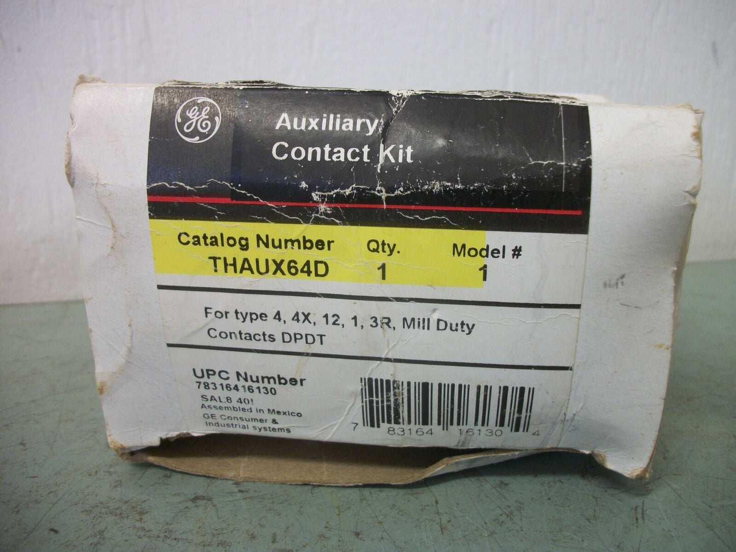 GE AUXILIARY CONTACT KIT THAUX64D NIB