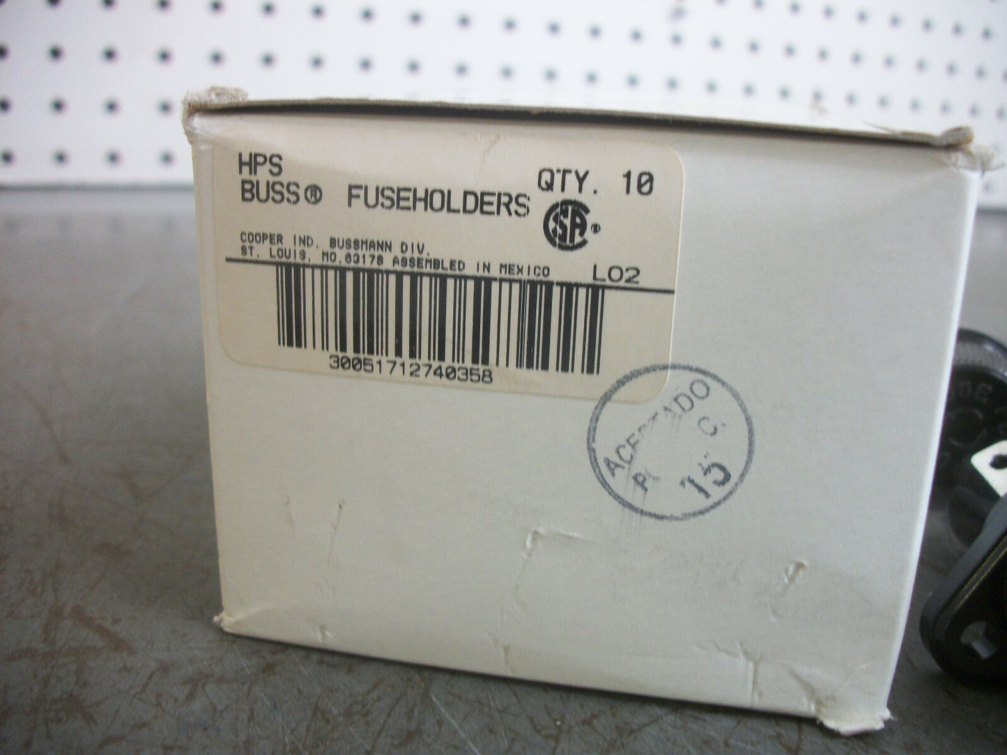 BUSSMANN BOX OF 8 PANEL MOUNT FUSEHOLDERS HPS NIB