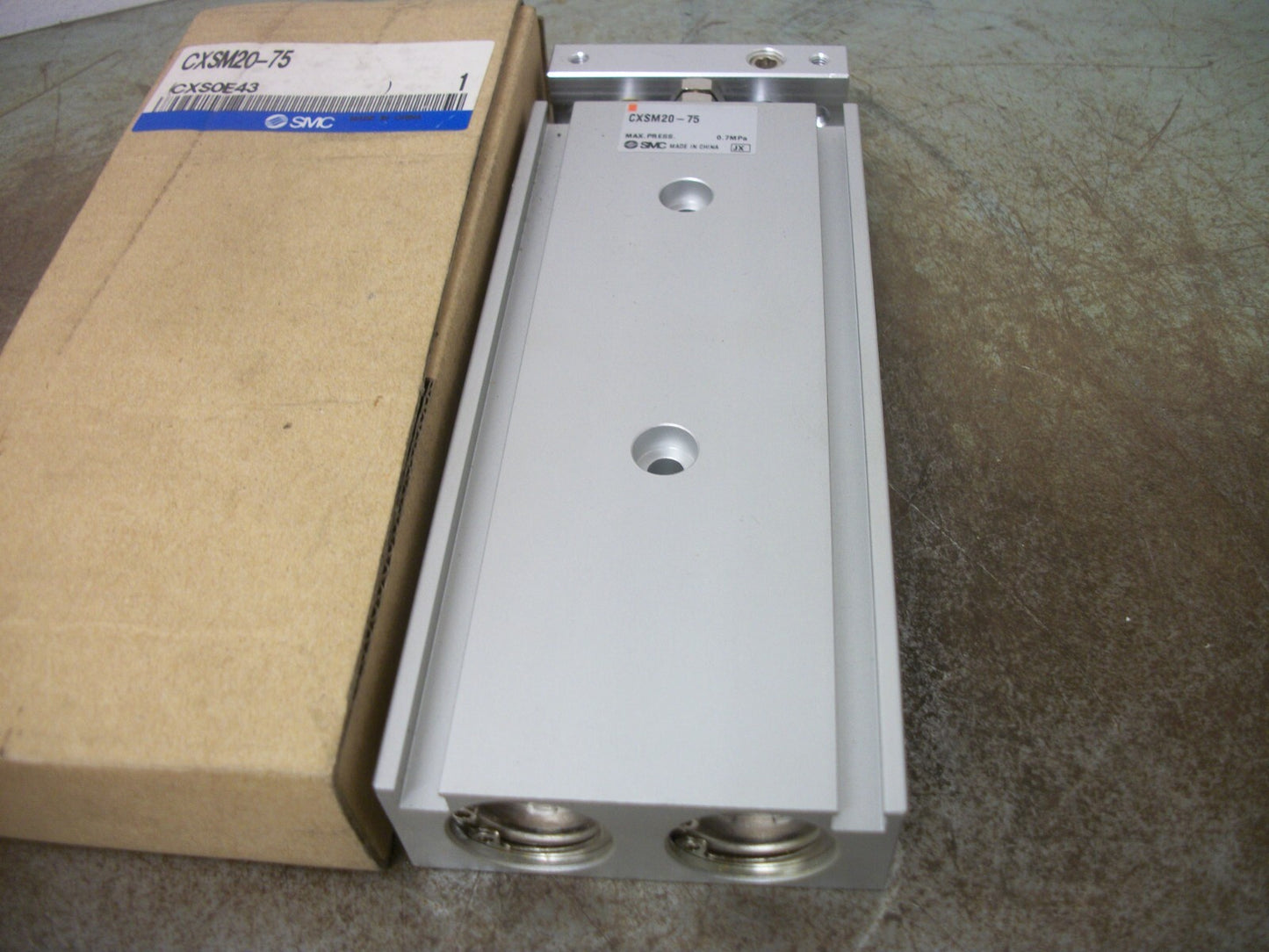 SMC CXS SERIES DUAL ROD GUIDED CYLINDER CXSM20-75 75MM STROKE NIB