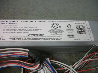 IOTA CONSTANT POWER LED EMERGENCY DRIVER BALLAST ILB-CP12-A TBTS 120/277VOLT