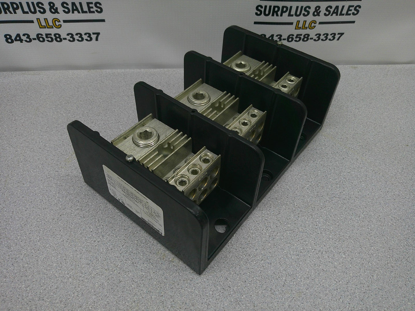 MARATHON POWER DISTRIBUTION TERMINAL BLOCK 1453579 380AMP 600VOLT 3POLE