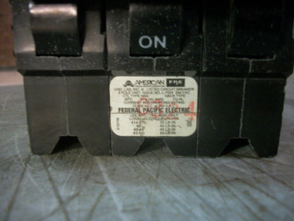 FEDERAL PACIFIC NBA NB CIRCUIT BREAKER NB330 30AMP 240VOLT 3POLE