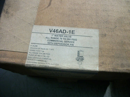 JOHNSON CONTROLS 1" WATER VALVE V46AD-1E 70-260PSI NIB