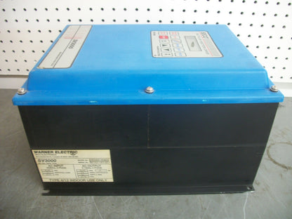 WARNER SV3000 5HP AC FLUX VECTOR DRIVE SV3205-01000 230VOLT 19AMP 5.6KVA