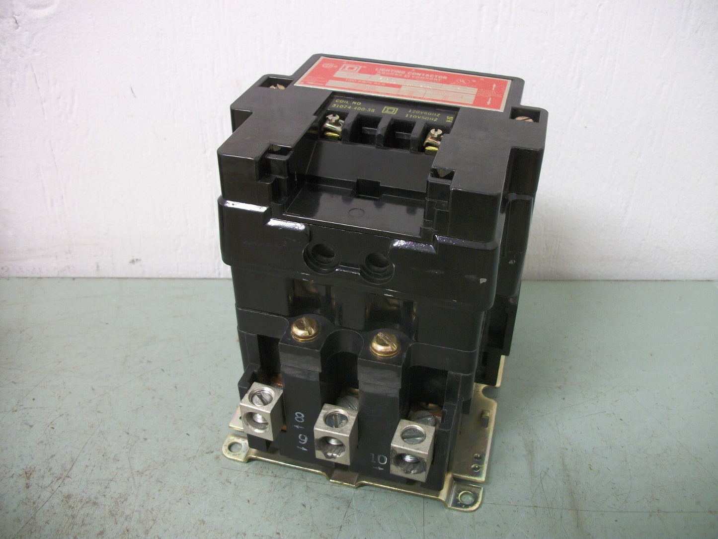 SQUARE D 100AMP LIGHTING CONTACTOR 8903SQG2 120VCOIL 600VOLT