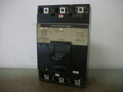 SQUARE D MHL CIRCUIT BREAKER MHL36600 600AMP 600VOLT 3POLE GRAY NO COVERS