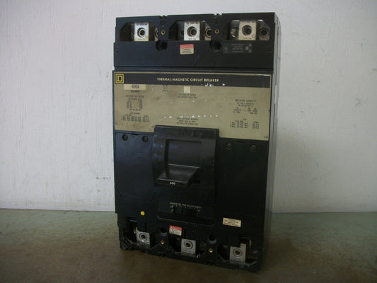 SQUARE D MHL CIRCUIT BREAKER MHL36600 600AMP 600VOLT 3POLE GRAY NO COVERS