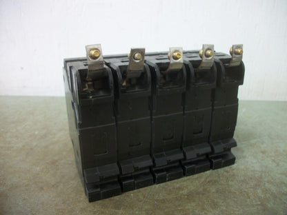 SQUARE D LOT OF 5 EHB CIRCUIT BREAKERS EHB14020 20AMP 480VOLT 1POLE