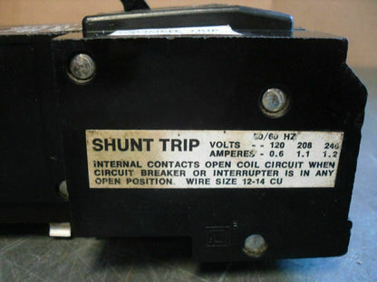 SQUARE D Q1 CIRCUIT BREAKER Q13701021 70AMP 240VOLT 3POLE W/SHUNT *NOB*