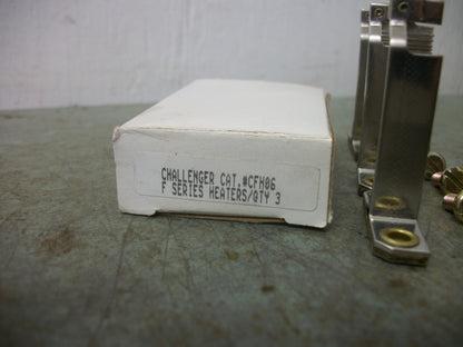 CHALLENGER BOX OF 3 F-SERIES OVERLOAD RELAY HEATERS CFH06 NIB