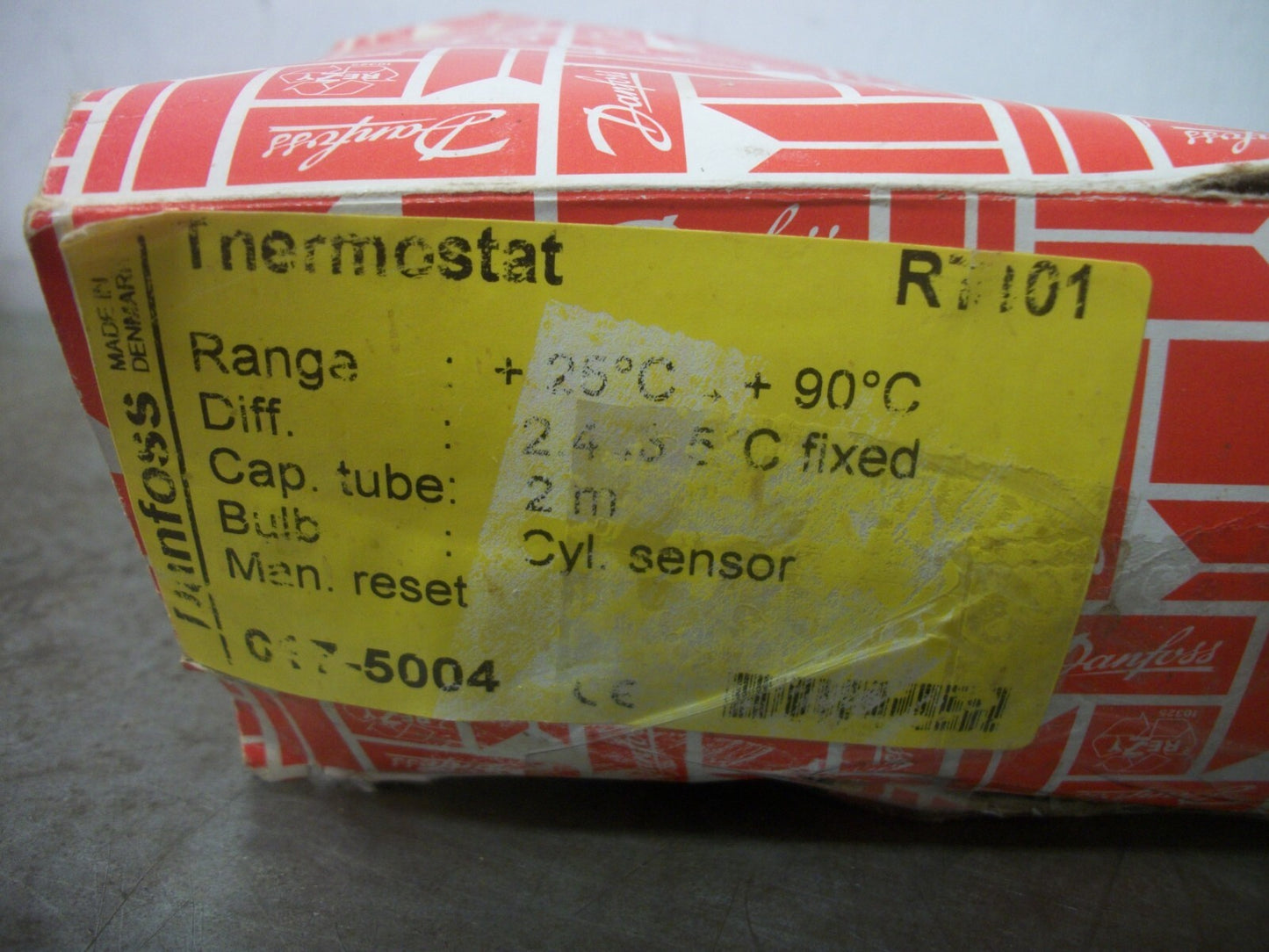 DANFOSS TEMPERATURE THERMOSTAT SWITCH RT101 25-90 DEG C NIB