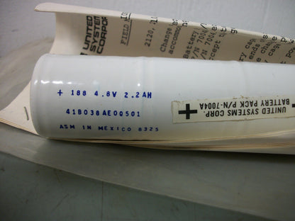 DIGITEC UNITED SYSTEMS CORP BATTERY PACK 7004A 4.8VOLT 2.2AH NEW