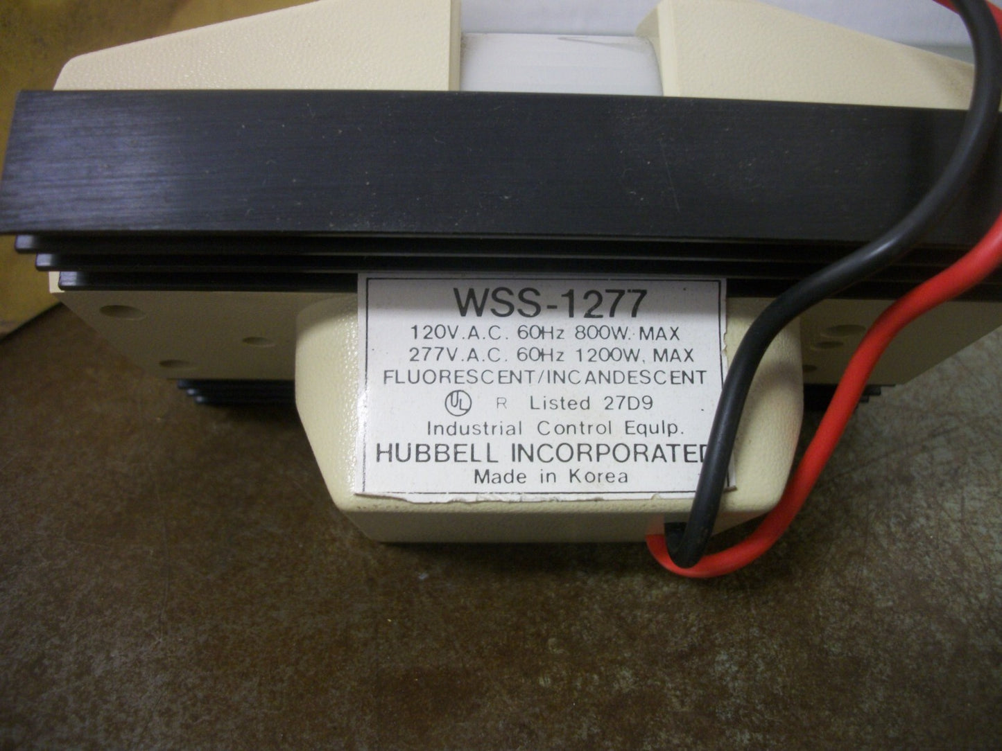HUBBELL H-MOSS WALL SWITCH SENSOR WSS-1277 800/1200W 120/277VOLT NIB