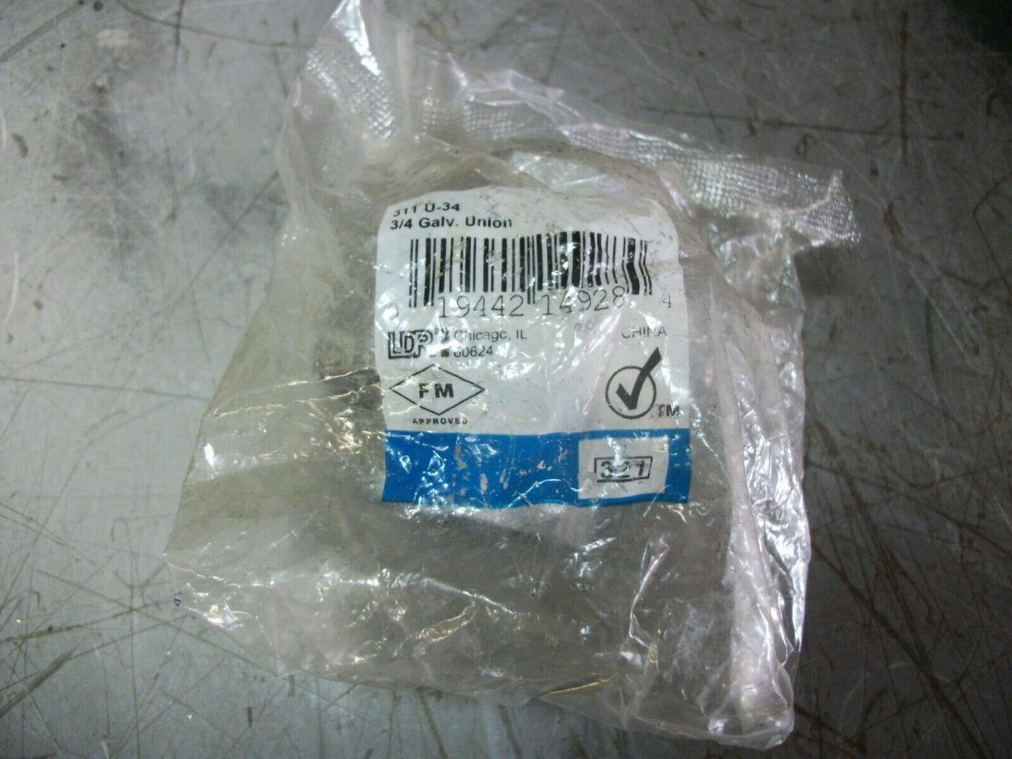 LDR 3/4" GALVANIZED UNION 311 U-34 NEW