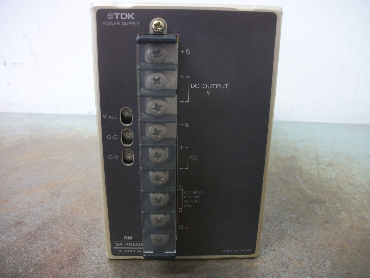 TDK SWITCHING POWER SUPPLY RM24-4R5GB 24VDC 4.5AMP