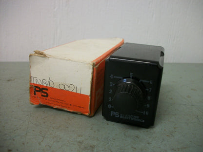 PS SYRACUSE TIME DELAY RELAY TNR/D-00711 60SEC 28VDC BLACK NIB